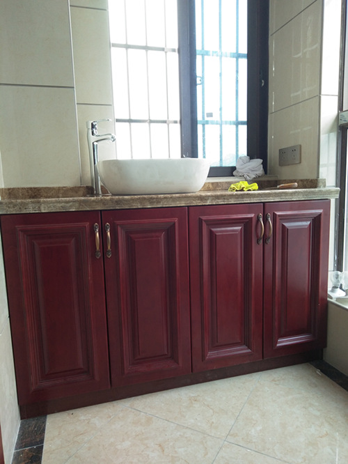 湖南长沙浏阳佳泰木业全屋定制中式红木阳台洗手柜家具