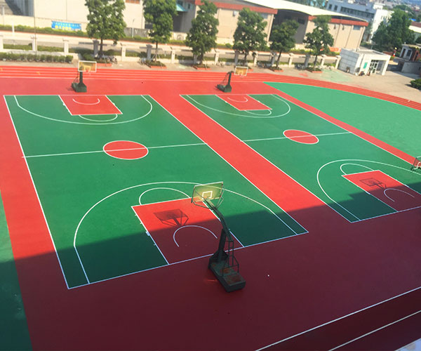 塑胶篮球场施工 正规球场施工厂家 广西康奇体育