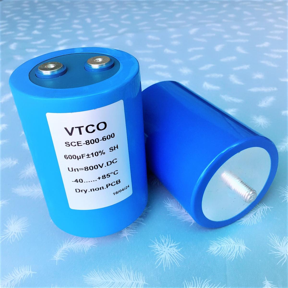 VTCO品牌 800V600UF 中频器 中频感应加热电容 UPS 800VDC600UF