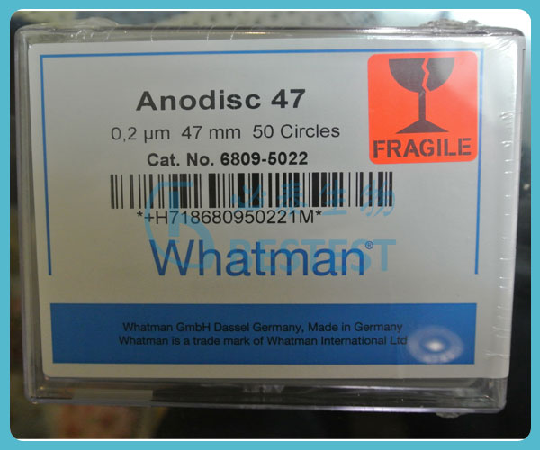 Whatman 氧化铝膜无机膜AAO模板47mm*0.2um Anodisc 476809-5022