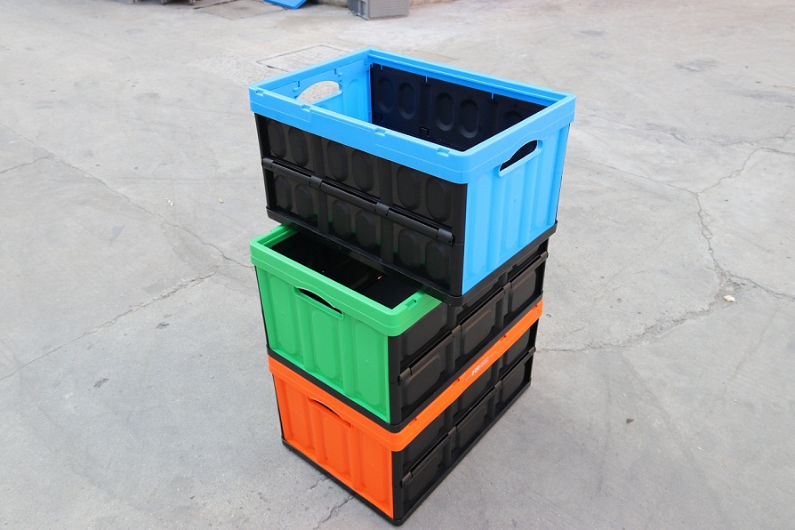 五颜六色塑料折叠箱 塑料周转箱  直销