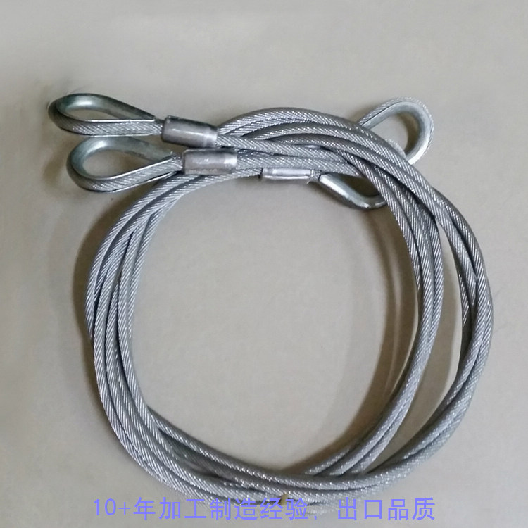 纺织机械钢丝绳|包尼龙高耐磨钢丝绳|压制钢丝绳索具