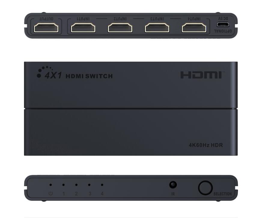LKV401HDR-2.0 4k 4x1 HDR HDMI Switch