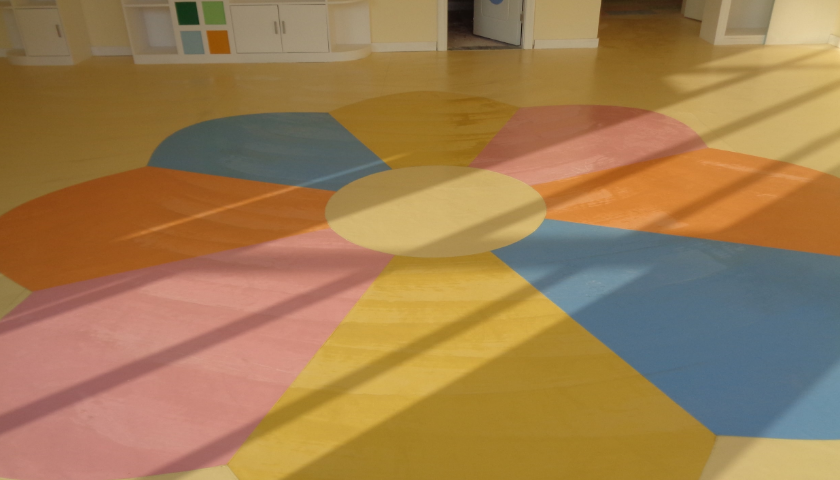 武汉幼儿园防污抗菌PVC塑胶地板