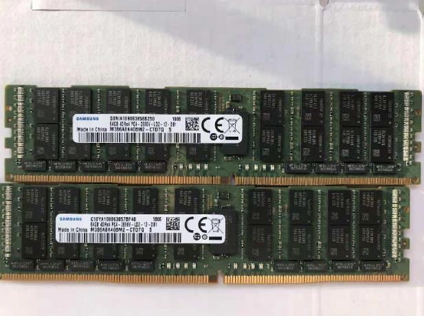 三星原装DDR4 64G 4DRX4 PC4 REG 2666V 2400T 原装服务器内存