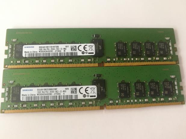 三星全新原厂 16G RECC DDR4 2666 M393A2K40CB2-CTD6Q 1R*4 