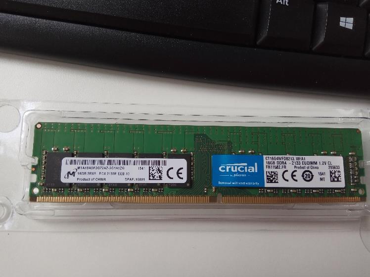 全新原厂 镁光内存 服务器 DDR4 REG 16G 2133P 纯ECC 2RX8三年保