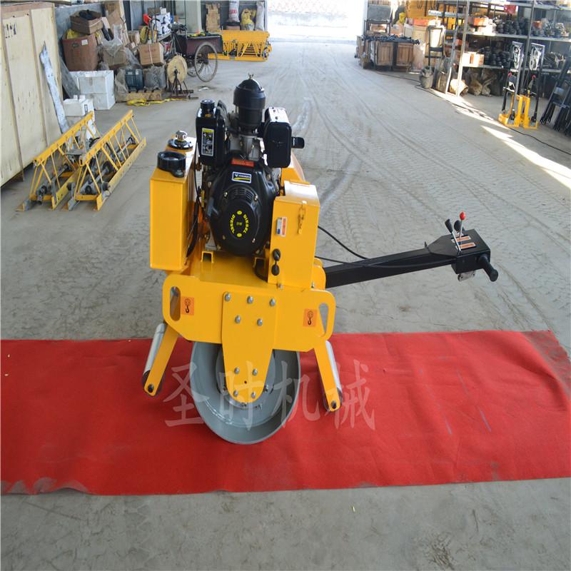  路面工程单钢轮压路机厂家直销 小型手扶式压路机