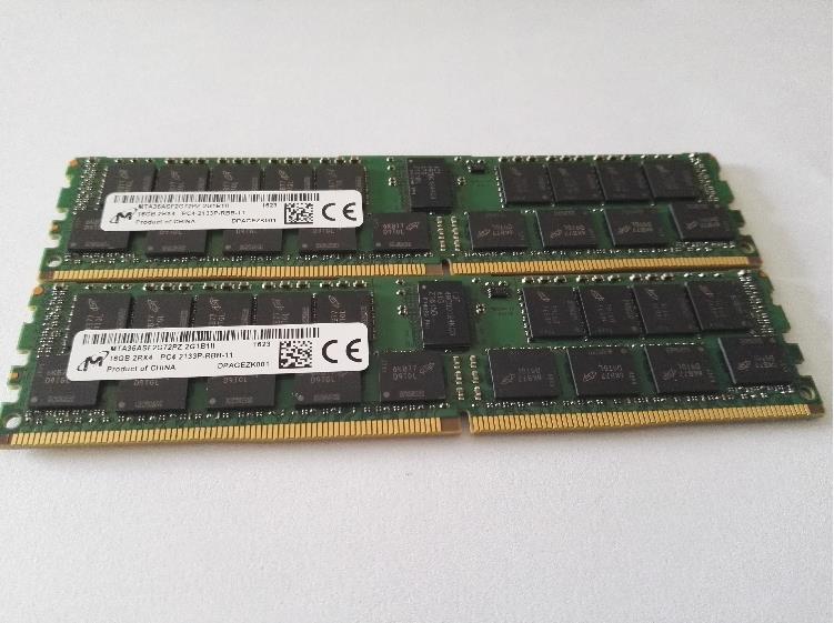 全新原厂镁光内存 服务器 DDR4 REG 16G 2133P RA0 2RX4三年质保