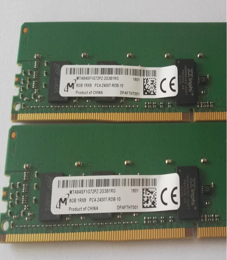 全新镁光英睿达原装内存 服务器 REG DDR4 8G PC4-2400T-R 1RX8