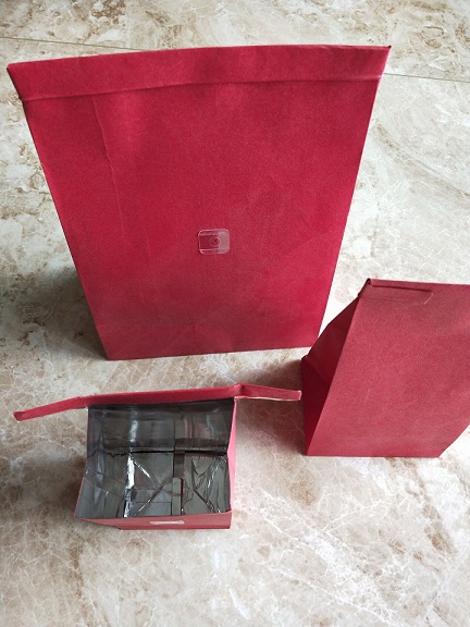 红色茶叶夹口条袋 茶叶包装袋 食品包装袋 