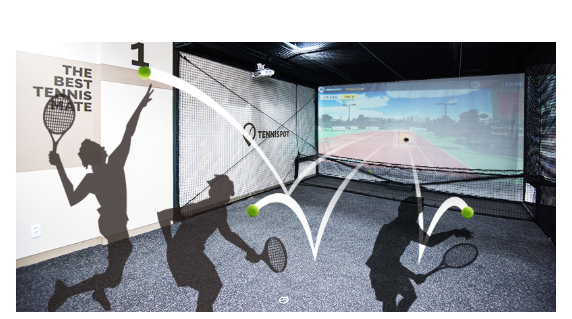 智能模拟网球棒球