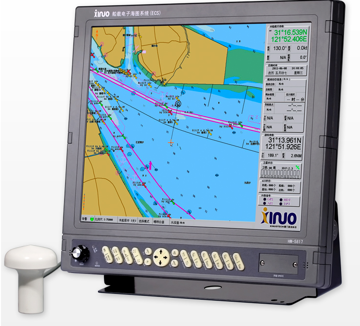 船用设备之电子海图机HM-5817航行海图