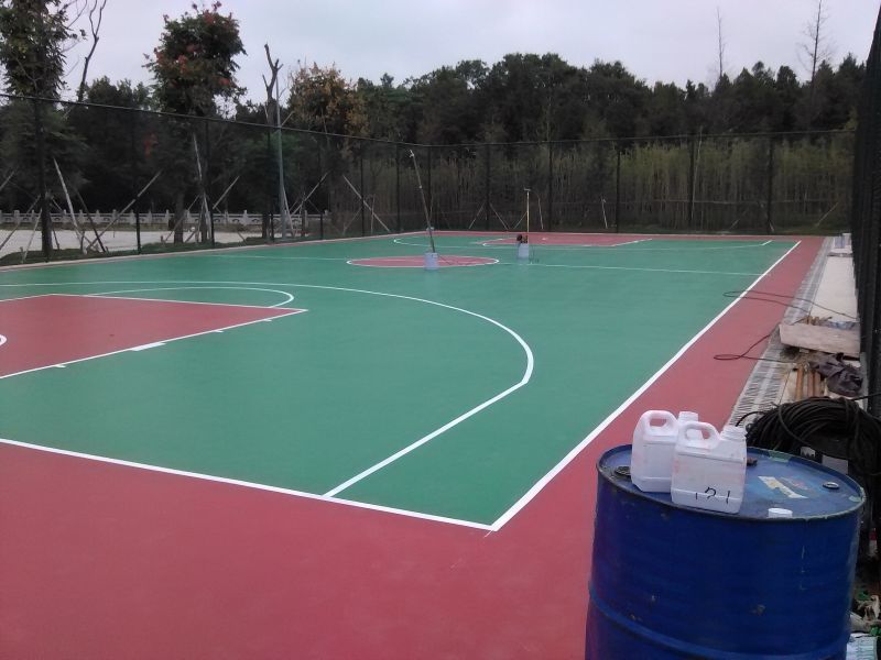 天津红桥学校5mm硅PU篮球场建设造价多少钱每平方,和平区篮球场翻新处理pu硅面层多少钱
