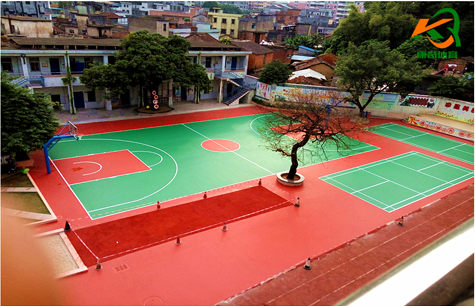 500平方米篮球场地坪漆施工工程价格
