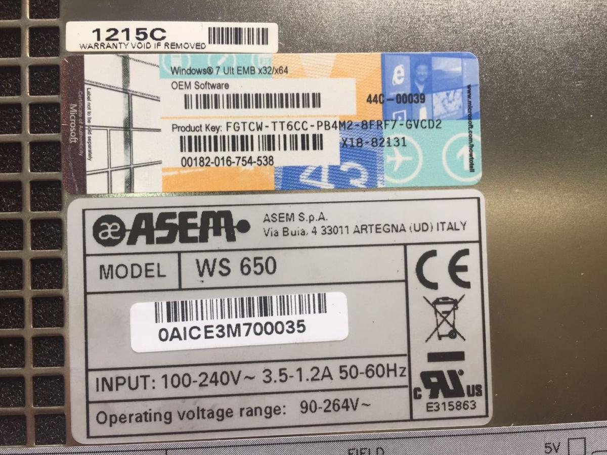 ASEM  WS650 工控机嵌入式工业电脑维修