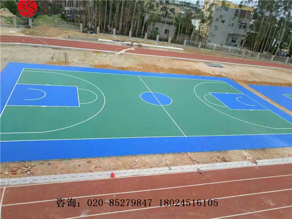 海南五指东方新国标硅PU篮球场施工建设及球场材料生产厂家