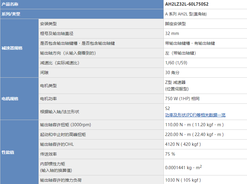 日本原装进口日精电机 AH2LZ32L-60L750S2 