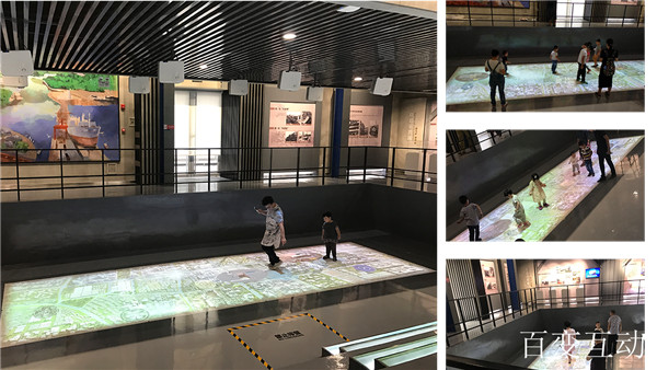 地面投影互动：唐山工业博物馆现代工业成就