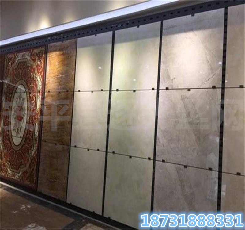 大理石长方孔展板 瓷砖展示架 600300挂瓷砖洞洞板展示架