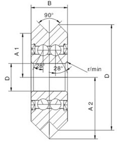 RM4 W4 ZZ/2RS滚轮轴承15×59.94×19.05