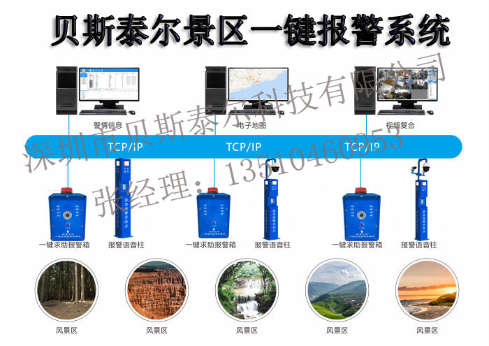 景区一键报警柱，景区一键式报警系统