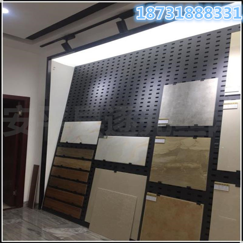 瓷砖展示架 地砖冲孔管展示架木地板展示架 800瓷砖样品展示架