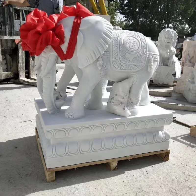 陕西省西安市青石汉白玉石雕狮子麒麟大象价格多少钱