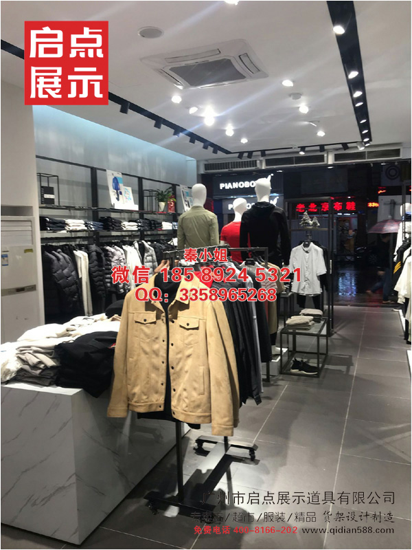 吉林生产服装展示柜男装陈列柜高端商场展柜商家