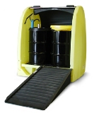 卷帘型防泄漏4桶油桶储存柜
