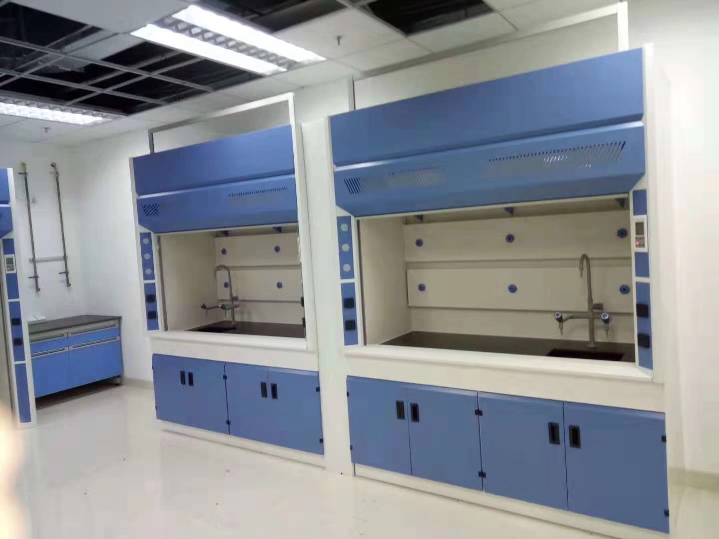 扬州医用厂家可定制实验室边台全钢水槽台通风柜批发实验室边台全钢水槽台