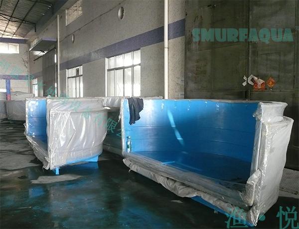 渔悦 广州玻璃钢水产养殖槽 可移动鱼池 FP450
