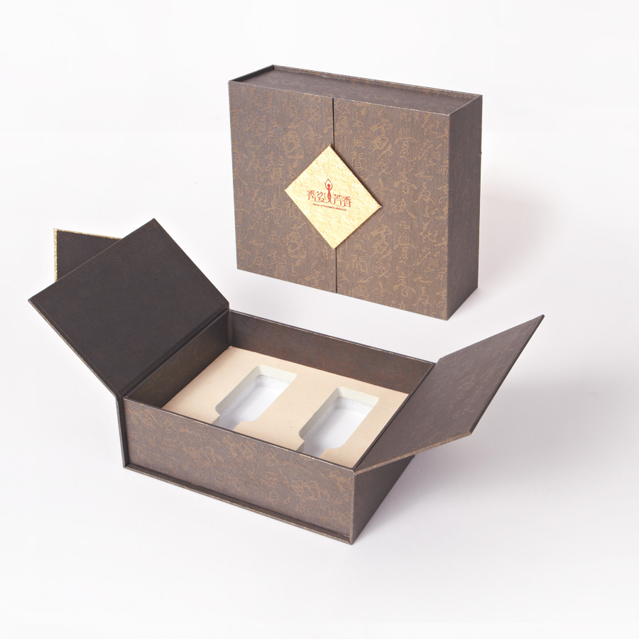 厂家定制创意双开包装礼盒精油套装包装盒