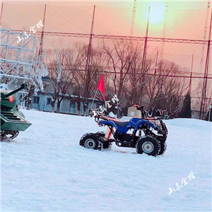 雪上关于车的游乐项目有那些 雪地卡丁车 雪地摩托车 冰上卡丁车