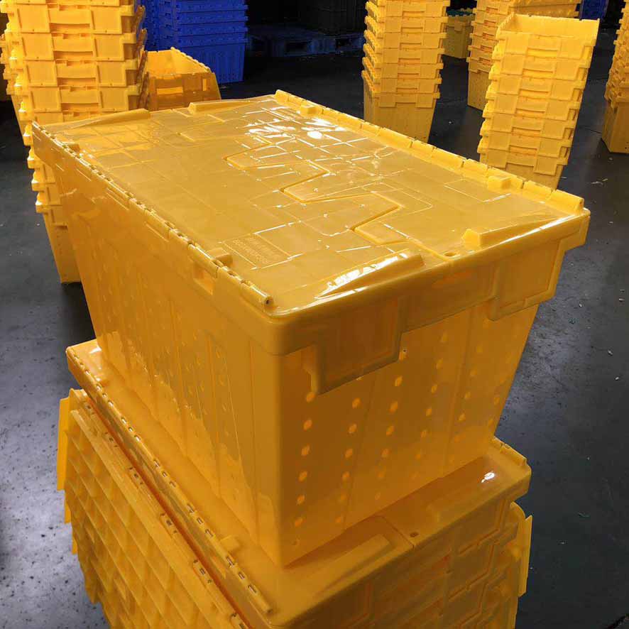 高州乔丰厂家热销塑料物流箱 可装16套餐具塑料周转箱 塑料折叠筐