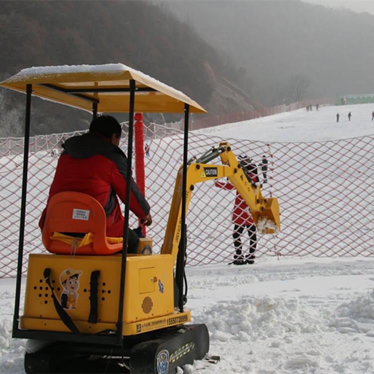 滑雪场雪地儿童挖掘机游乐电动挖掘机冰雪乐园游乐挖掘机价格