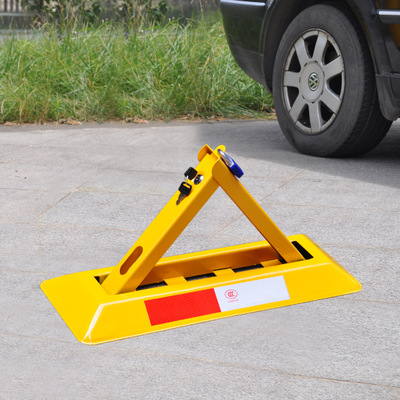 停车场简易三角型车位锁 加重O型车位锁 厂家生产质量保证