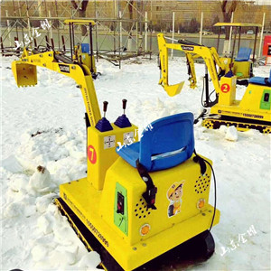雪地游乐项目 游乐挖雪机 儿童游乐挖掘机 