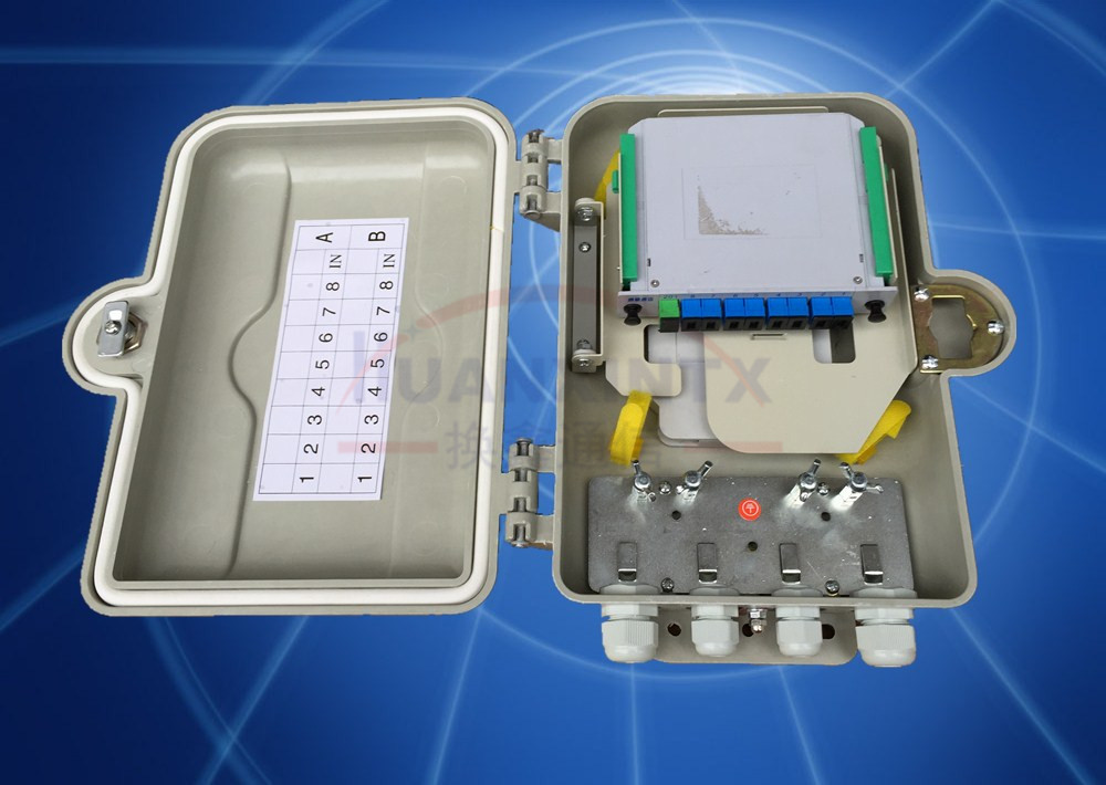光分路器箱SMC1分8室外安装