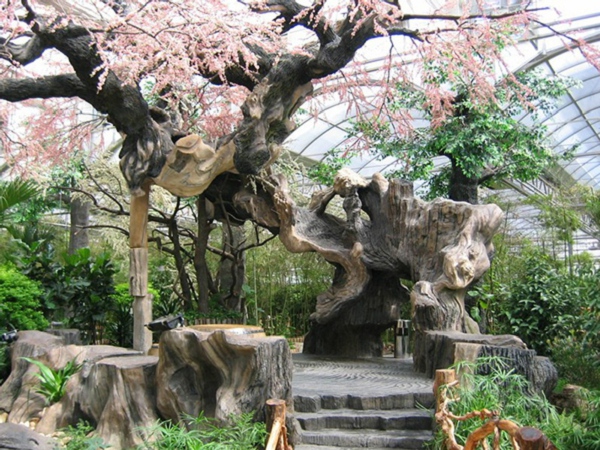 开平区仿木假树大门 开平区仿木假树大门制作