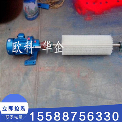 供应耐磨型无动力滚刷清扫器 被动毛刷清扫器
