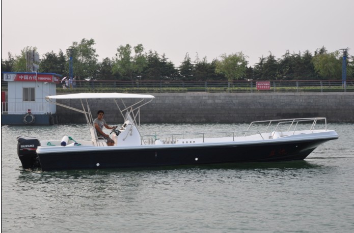长期定制生产BY8803系列玻璃钢休闲海钓船