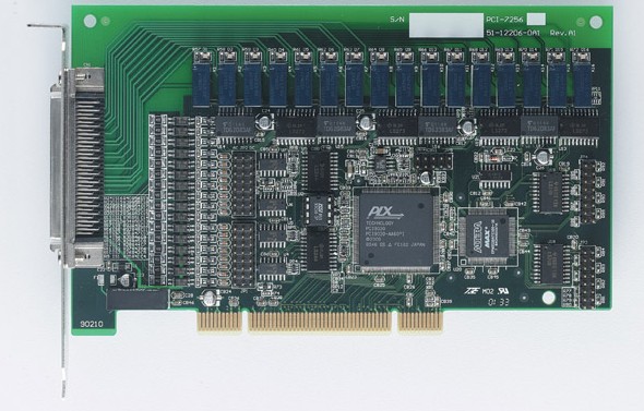 凌华数据采集卡PCI7256 16通道锁存继电器输出和16通道隔离数字输入卡