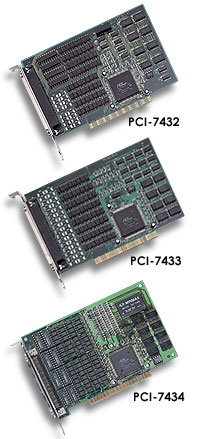 凌华数据采集卡PCI7434 5000V光电隔离  