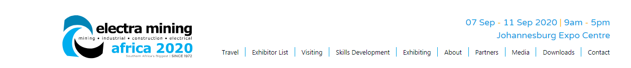 2020年南非工程机械及矿业展ELECTRA MINING AFRICA 2020