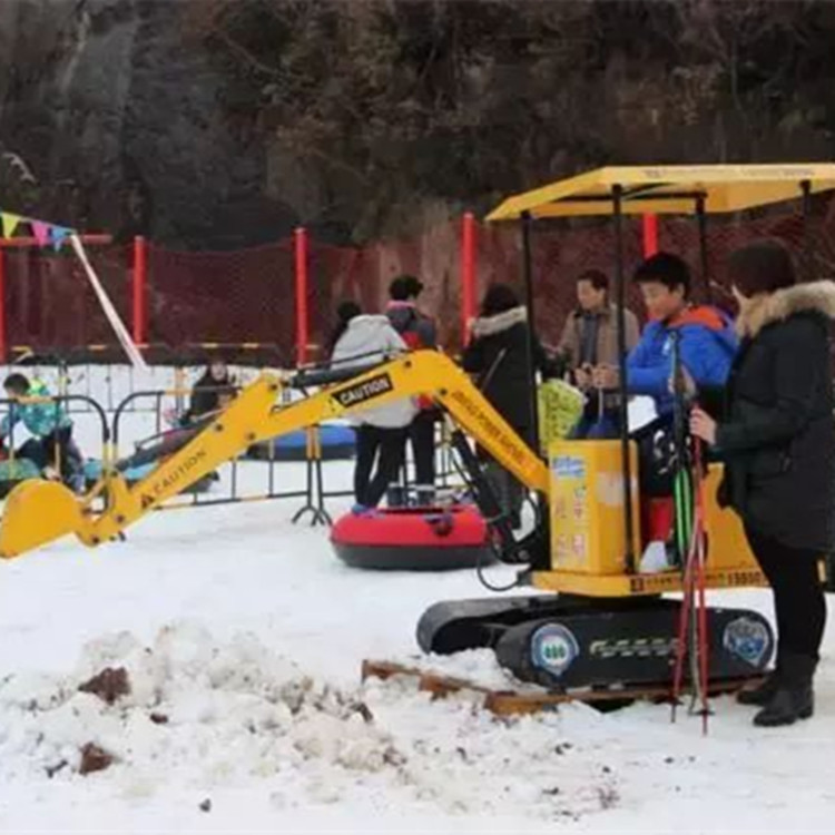 儿童游乐挖掘机雪地仿真挖掘机电动儿童挖掘机价格