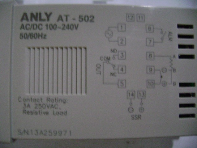 安良ANLY微电脑温度控制器AT-502原装全新