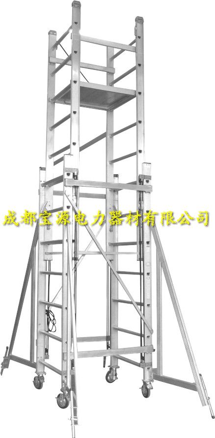200kg级 铝合金手动升降工作平台梯