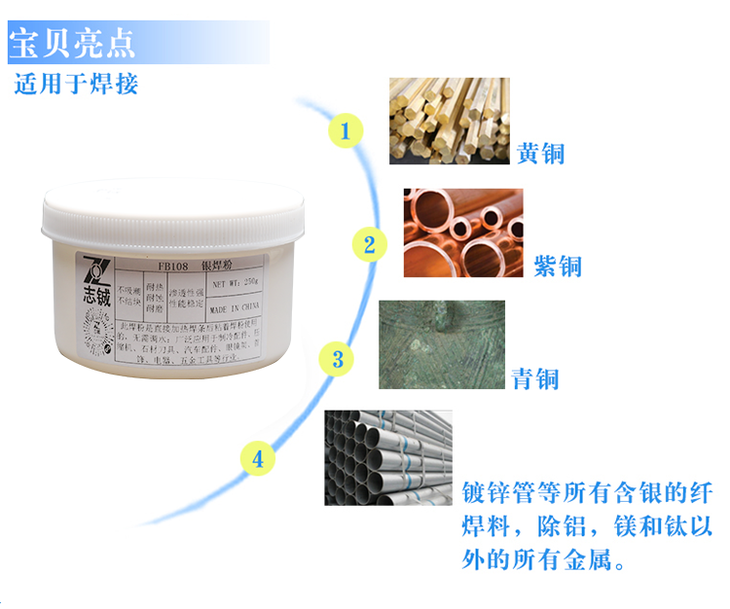 佛山志铖FB108耐心腐蚀银焊粉