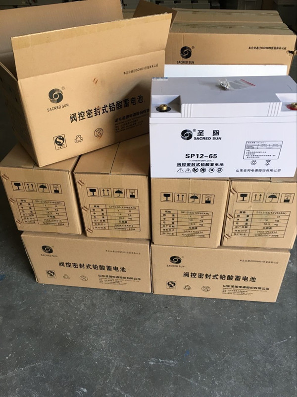 圣阳蓄电池12V65AH/SP12-65/20HR铅酸免维护UPS EPS电源